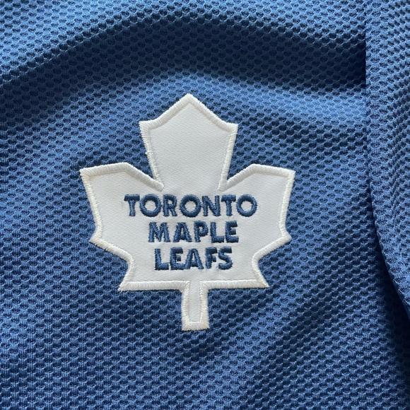 Reebok Blue NHL Toronto Maple Leafs 3/4 zip - Picture 2 of 5
